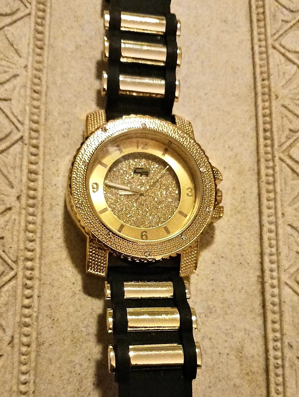 Charles Raymond Iced Oversized Hip Hop Bullet Rubber Band Mens Watch - GJM Watch